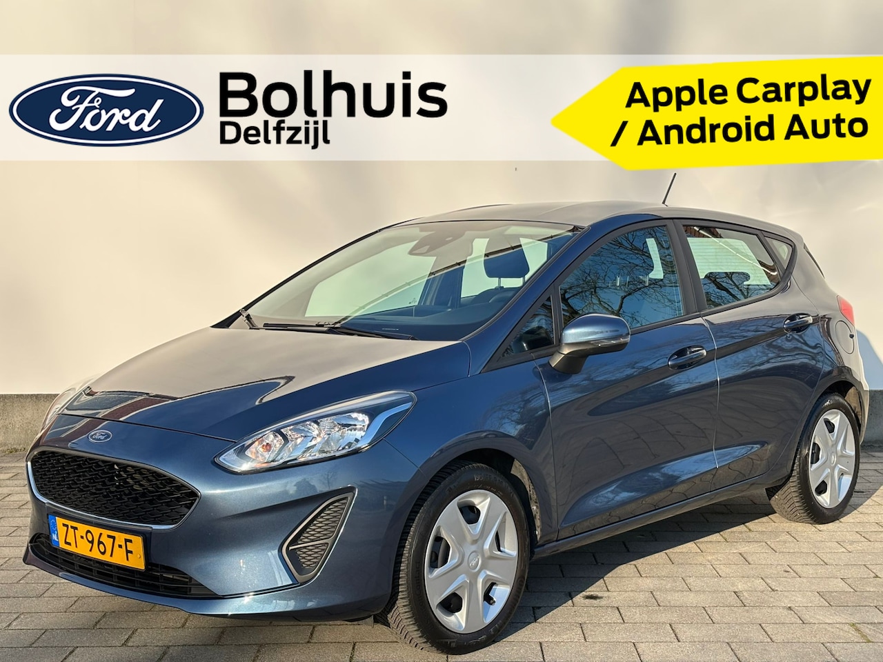 Ford Fiesta - 1.1 85 pk Trend | Navi | Cruise | Parkeersens. | 4 seiz. banden | 100% dealer onderh. - AutoWereld.nl