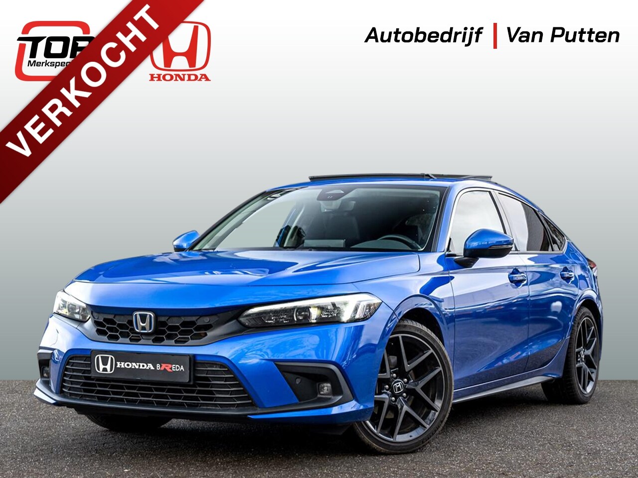 Honda Civic - 2.0 Advance Full Hybrid Automaat | Zwart Leder | Panoramadak | Bose Premium Audio | Verwar - AutoWereld.nl