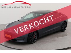 Tesla Model 3 - Performance AWD 75 kWh 463PK 20" FSD meegeleverd Nieuwstaat Leder Camera Panodak