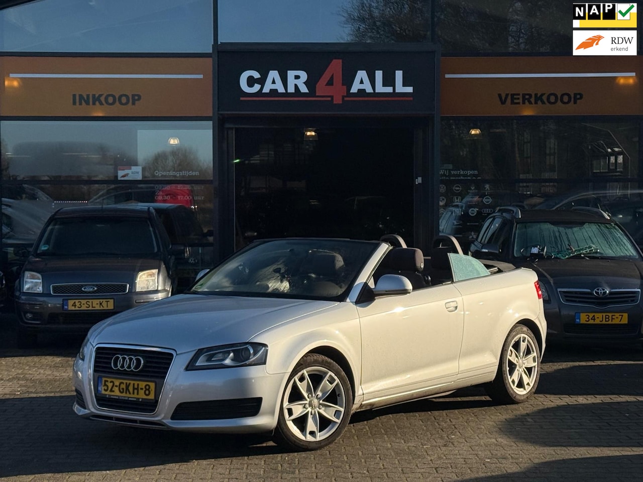 Audi A3 Cabriolet - 1.8 TFSI Attraction Pro Line NAVI/6BAK/CRUISE/AIRCO/APK 06-08-2025 - AutoWereld.nl