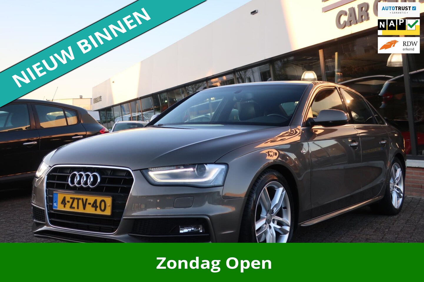 Audi A4 Limousine - 1.8 TFSI S Edition LED_NAVI_PDC_18-INCH_NAP. - AutoWereld.nl