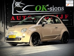 Fiat 500 - 1.2 lounge Cabrio Beige/Bruin/Cappuccino/airco/PDC/Blue en me