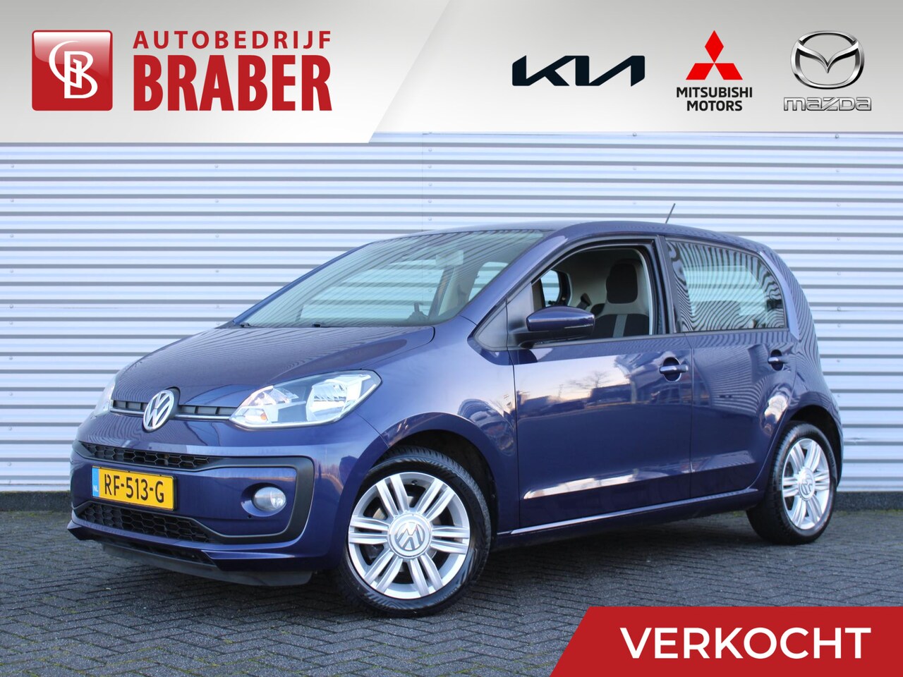 Volkswagen Up! - 1.0 BMT high up! | 15" LM | Airco | Cruise | Parkeersensor achter | Leder stuurwiel | - AutoWereld.nl