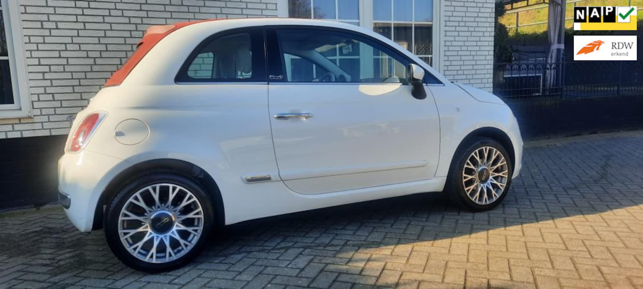 Fiat 500 - cabrio 2010.apk tot 15 maart 2026 airco pdc - AutoWereld.nl