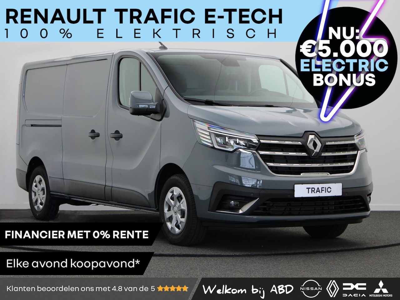 Renault Trafic E-Tech - T29 L2H1 Comfort 52 kWh | Volledig elektrisch | Parkeersensoren rondom | Achteruitrijcamer - AutoWereld.nl