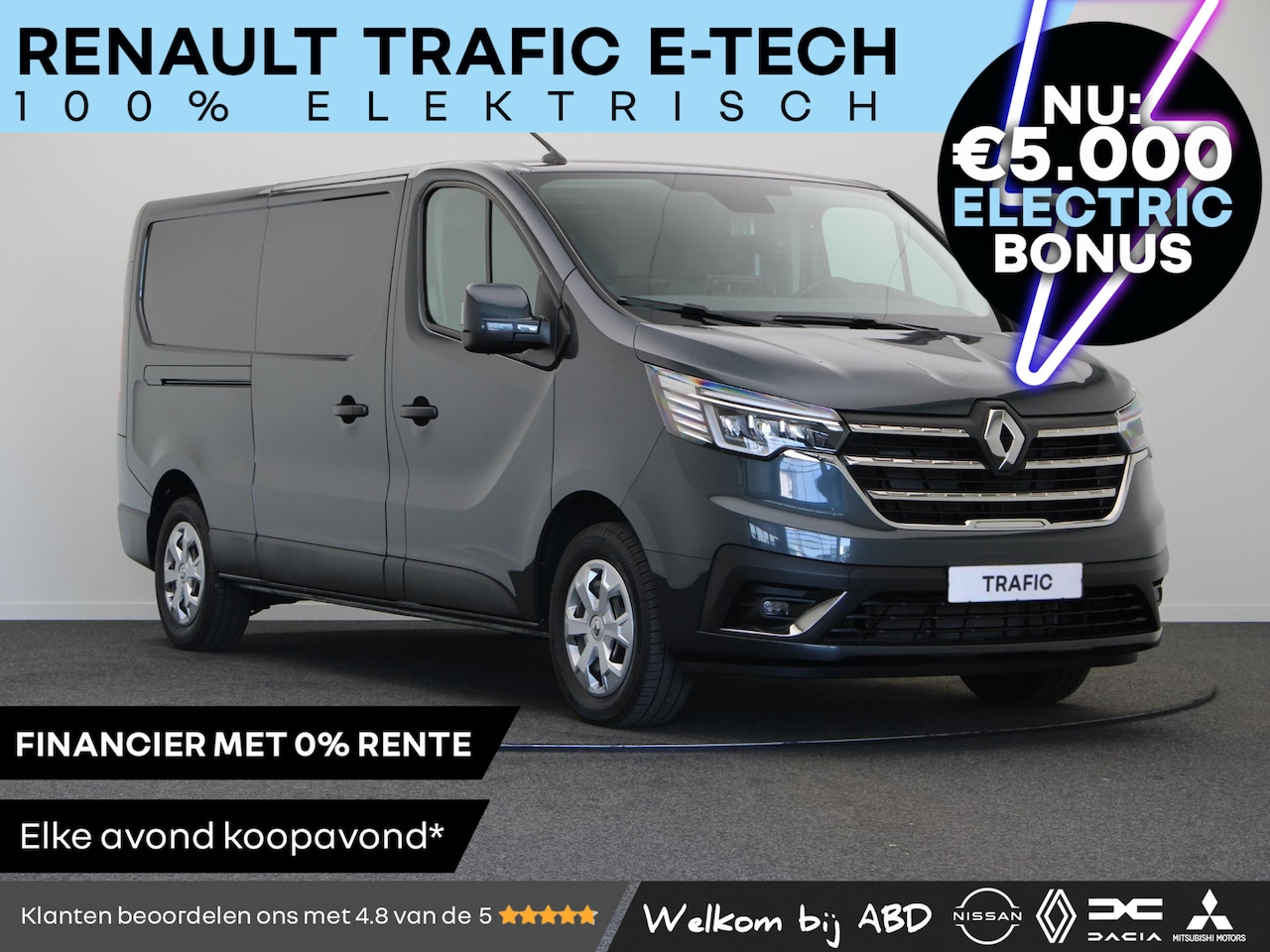 Renault Trafic E-Tech - T29 L2H1 Comfort 52 kWh | Volledig elektrisch | Parkeersensoren rondom | Achteruitrijcamer - AutoWereld.nl