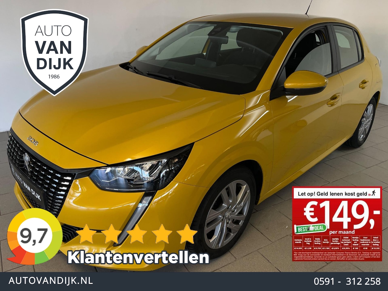 Peugeot 208 - 1.2 PureTech Active AIRCO NAVI CRUISE BLUETOOTH APPLE CARPLAY ELEK RAMEN CENT VERG VELGEN - AutoWereld.nl