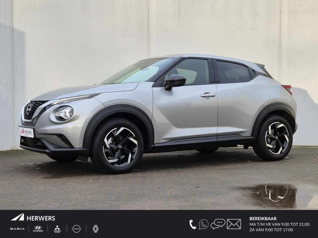 Nissan Juke - 1.0 DIG-T Acenta Automaat / 17" Lichtmetalen wielen / In hoogte verstelbare bestuurderssto - AutoWereld.nl