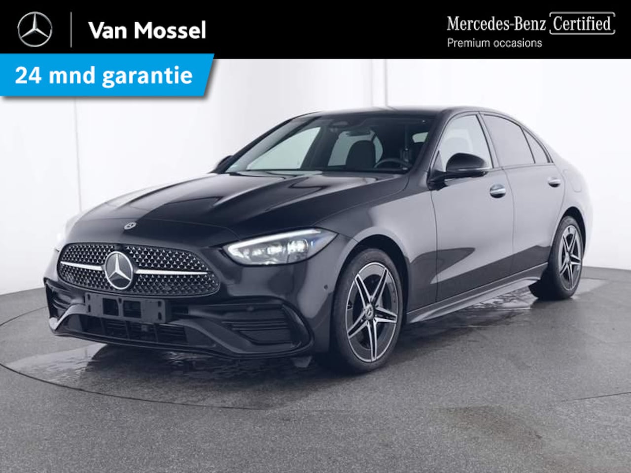 Mercedes-Benz C-klasse - 300 e AMG Line / Stoelverwarming / 360Graden-Camera / Panaroma-schuifdak / Winterpakket / - AutoWereld.nl