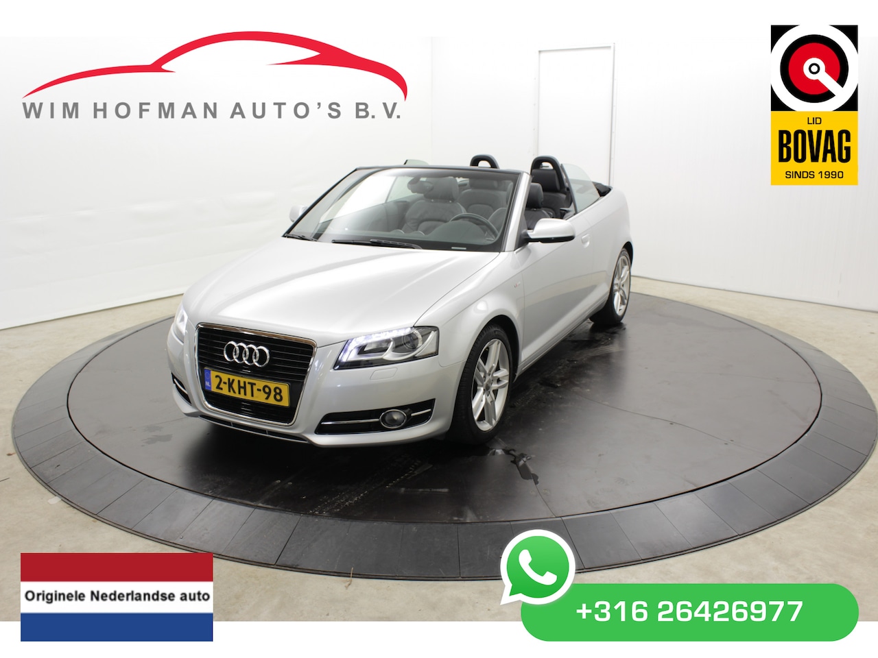 Audi A3 Cabriolet - 105PK Sport Vol Leder S-Line Navi Stoelv. PDC Clima NL auto - AutoWereld.nl