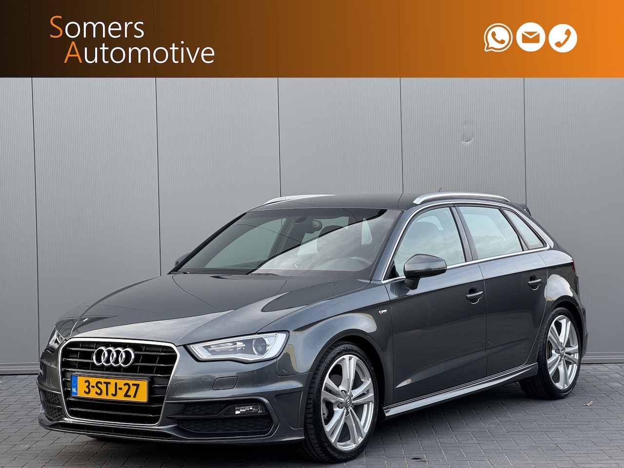 Audi A3 Sportback - 1.2 TFSI S-Tronic S Line Ambition | Navigatie | 18" | Xenon | NL Auto - AutoWereld.nl