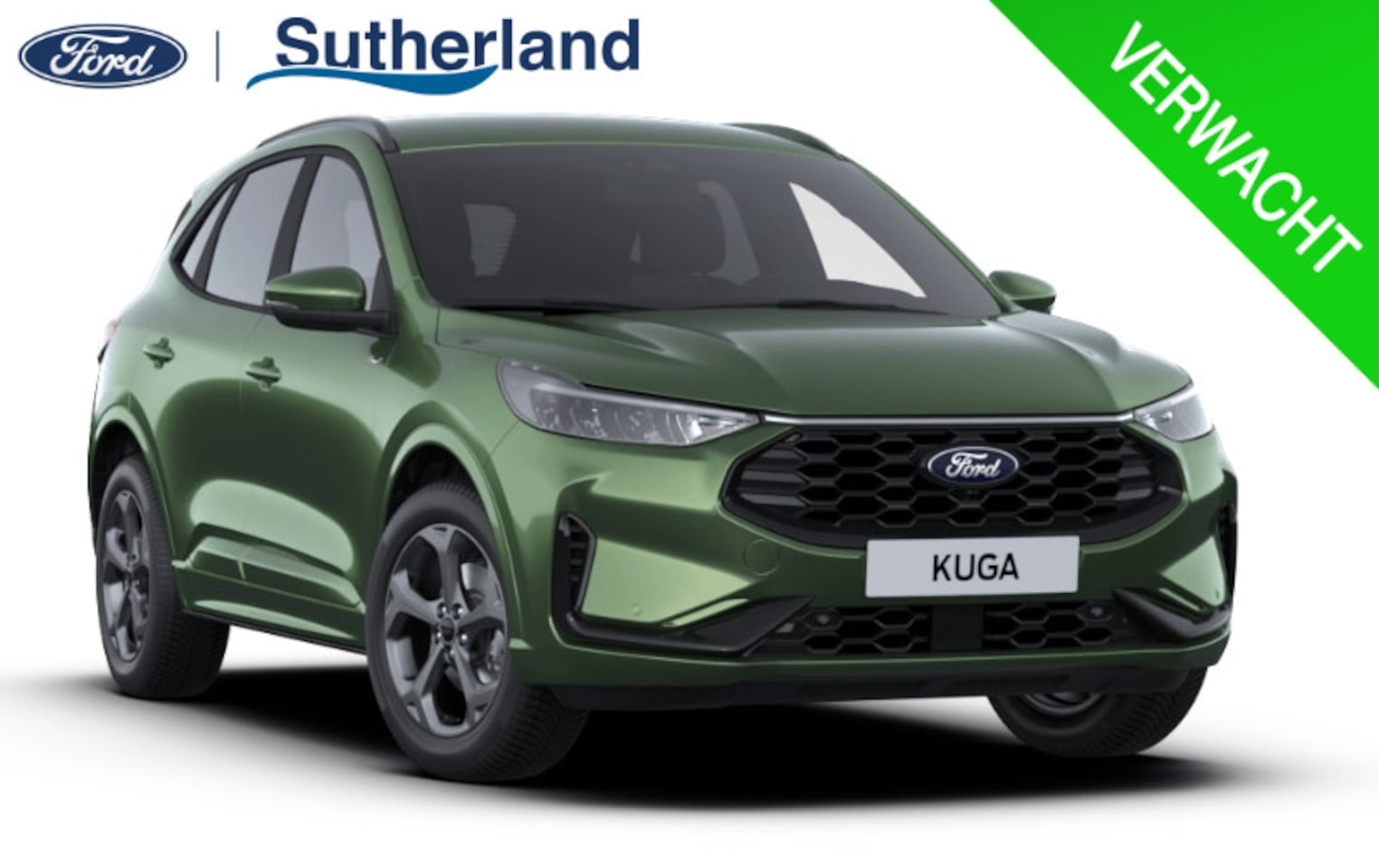 Ford Kuga - 2.5 PHEV ST-Line | Winter Pack + Wegklapbare trekhaak | Burnsting green | 2.100 kg trekgew - AutoWereld.nl