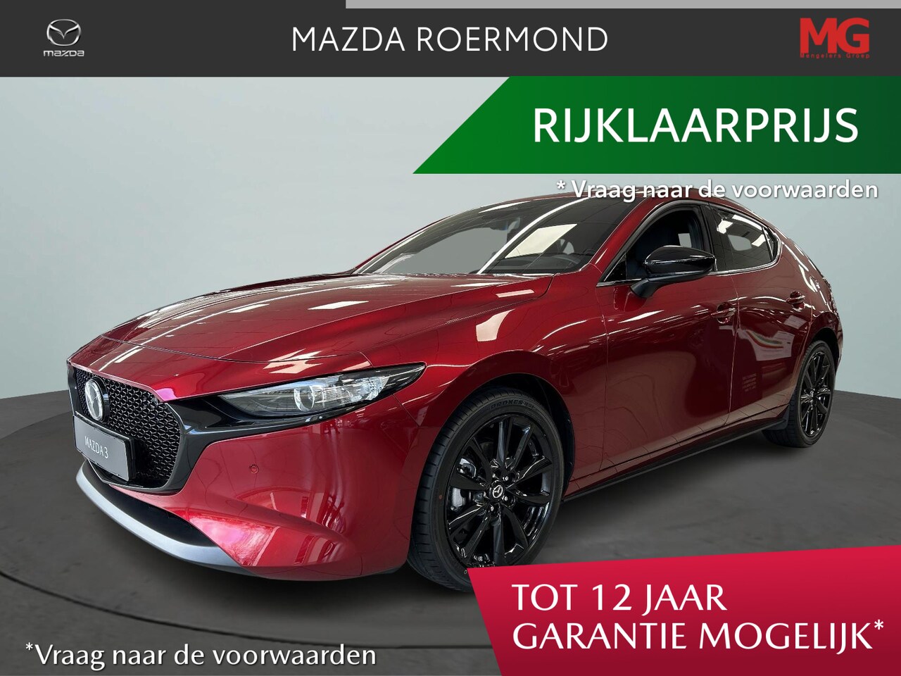 Mazda 3 - 2.0 e-SkyActiv-G M Hybrid 150 Homura/ € 3.000,00 voordeel/Rijklaar - AutoWereld.nl