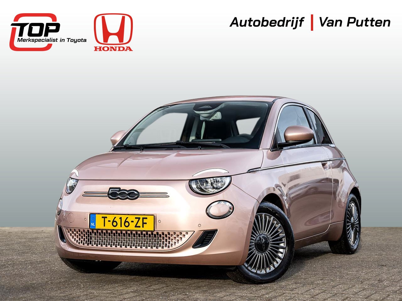 Fiat 500e - 42kWh 3 +1 uitvoering | navigatie | Climate control | Dode hoek detectie | Apple Carplay / - AutoWereld.nl