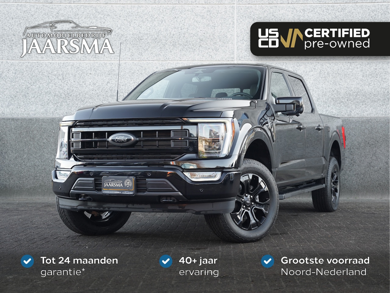 Ford F150 - USA 5.0 V8 SuperCrew Lariat Sport | Black Package |Adaptive Cruise |Liftkit |PRINS LPG 200 - AutoWereld.nl