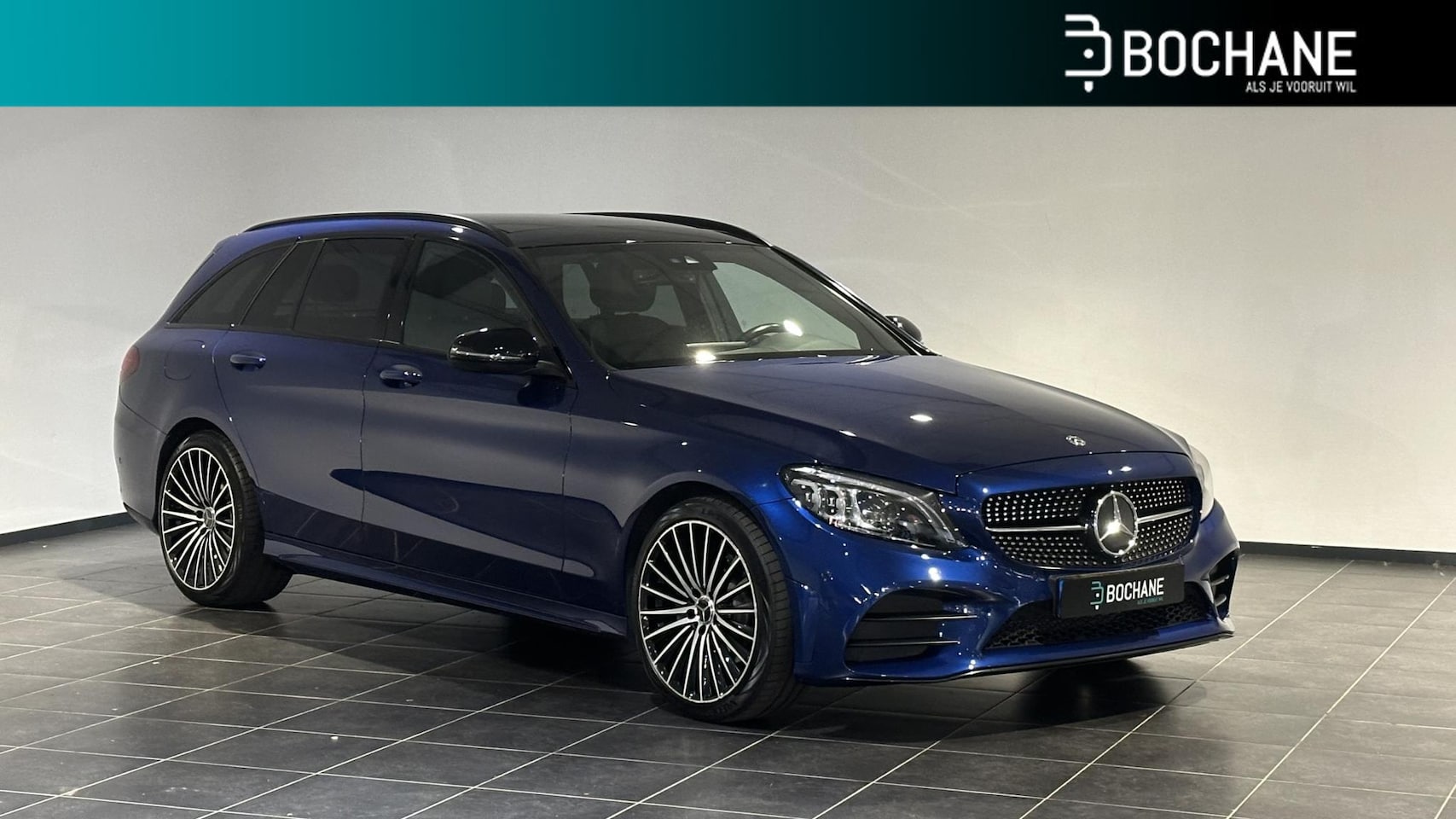 Mercedes-Benz C-klasse Estate - 180 Business Solution AMG | Panoramadak | Leder | Sfeerverlichting | 19 inch - AutoWereld.nl