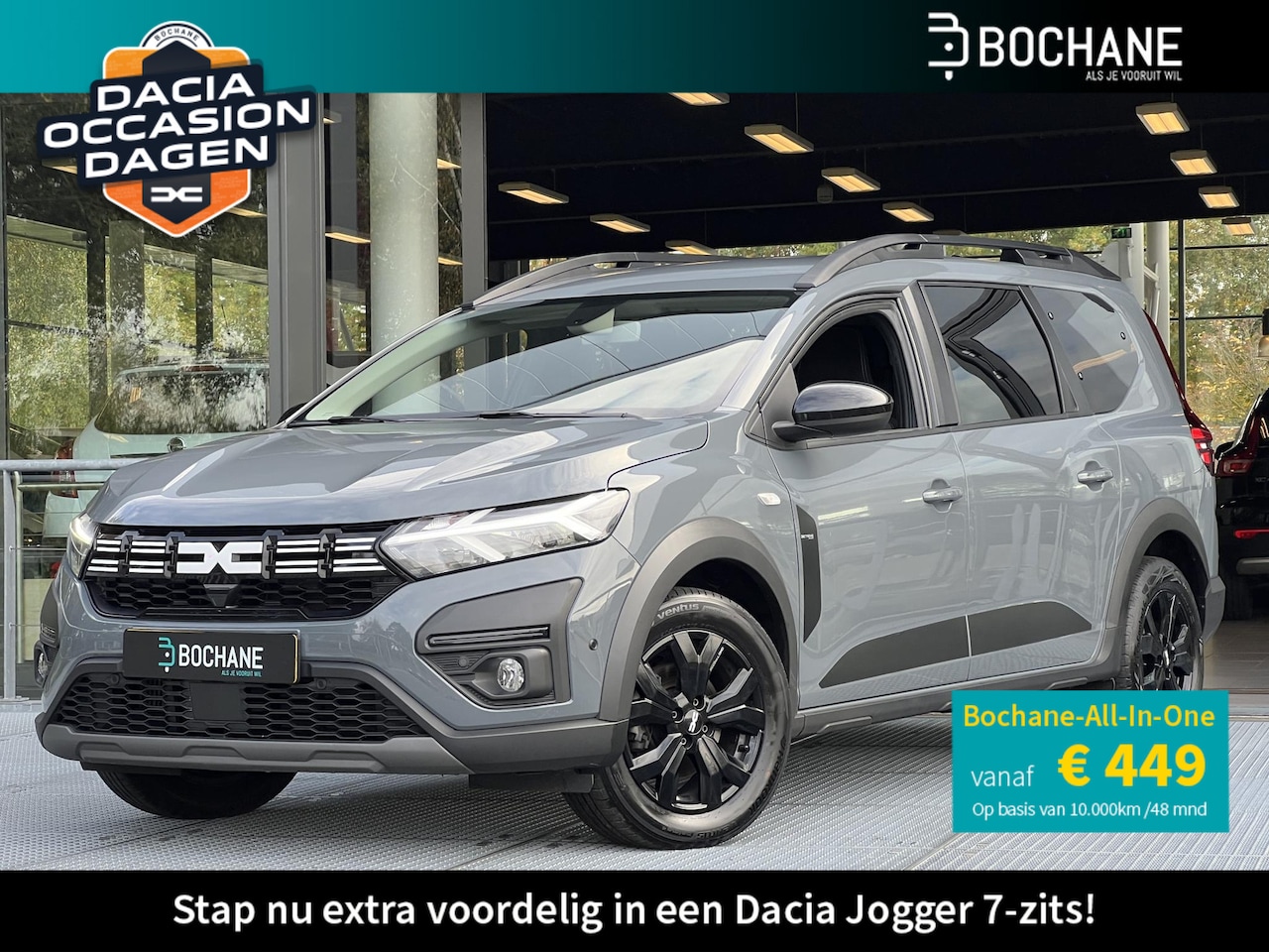 Dacia Jogger - 1.0 TCe 110 Extreme 7p. | Navigatie | Achteruitrijcamera | Parkeersensoren voor + achter | - AutoWereld.nl