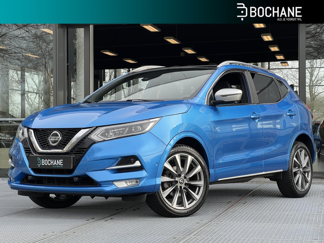 Nissan Qashqai - 1.3 DIG-T Tekna + | 360° Camera | Carplay | Panoramadak | Cruise Control Adaptief - AutoWereld.nl