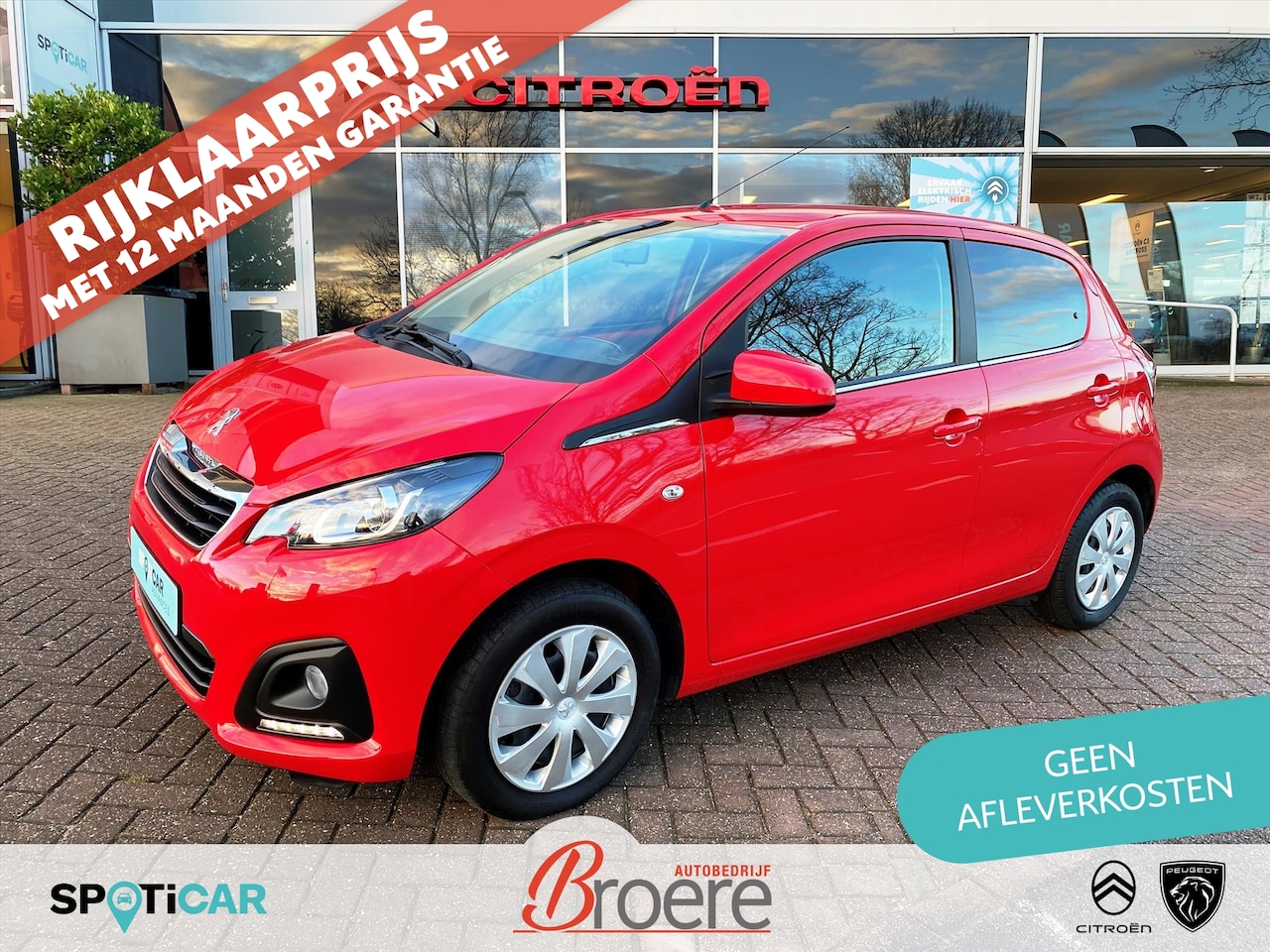 Peugeot 108 - 1.0 e-VTi 72pk 5D Active | airco, radio met bluetooth, aux, usb, elek. ramen en buitenspie - AutoWereld.nl