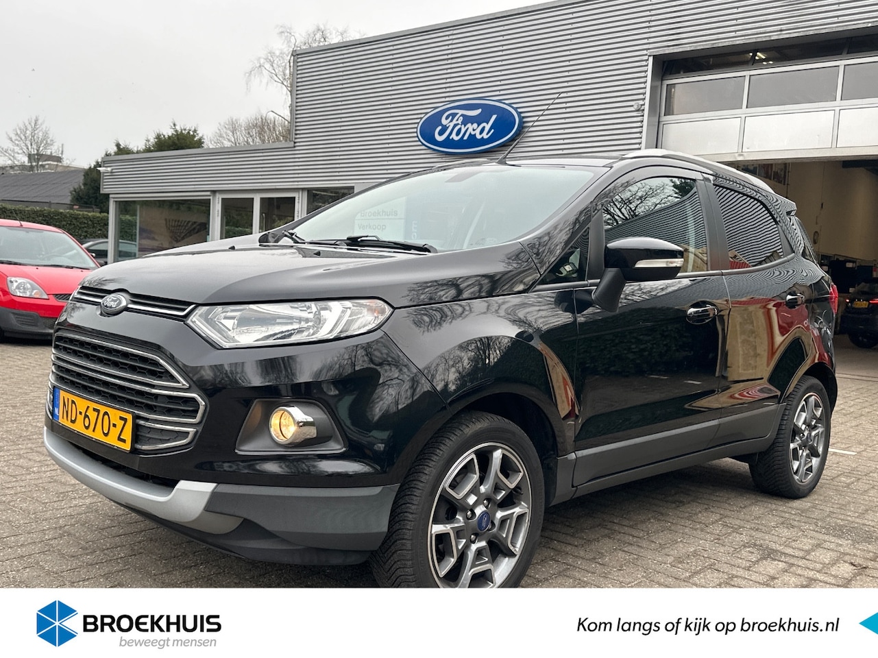 Ford EcoSport - 1.0EB TITANIUM | NL-AUTO! | DEALER OH! | NAVI | CLIMA | CRUISE | HALF-LEDER | STOELVERWARM - AutoWereld.nl