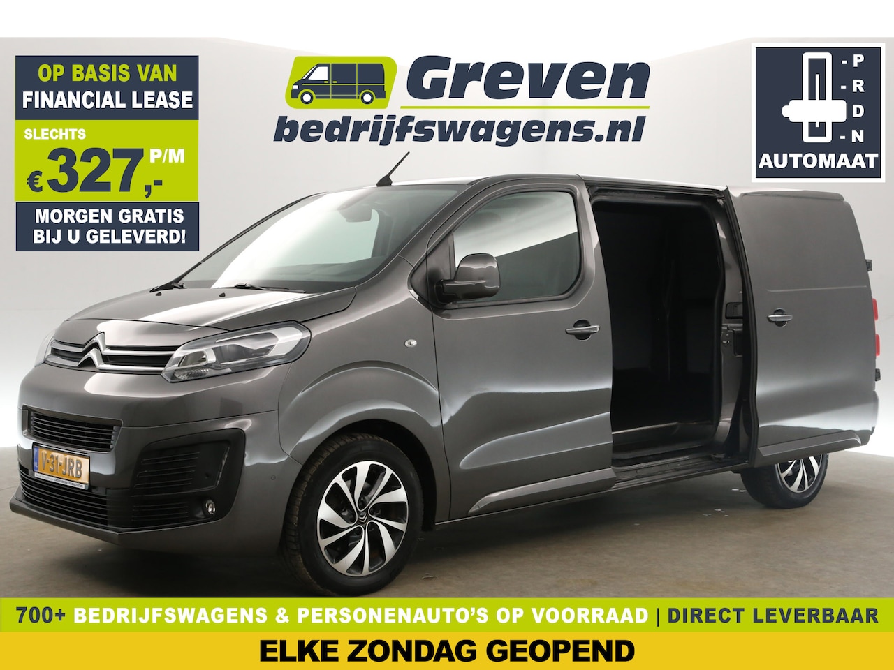 Citroën Jumpy - 2.0 BlueHDI L3H1 177PK Automaat 360Camera 2xSchuifdeur Clima Cruise Carplay LED Trekhaak S - AutoWereld.nl