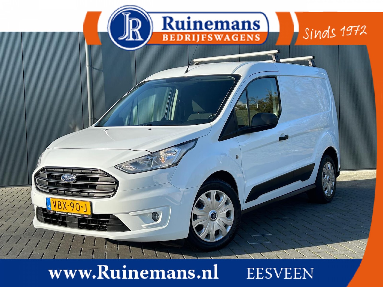 Ford Transit Connect - 1.5 EcoBlue 100 PK / L1H1 / TREND / ** INRICHTING ** / AIRCO / CRUISE / TREKHAAK - AutoWereld.nl