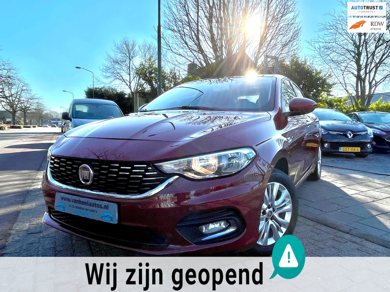 Fiat Tipo - 1.4 16v Lounge Clima Elek Pakket Lmv Navi Pdc - AutoWereld.nl