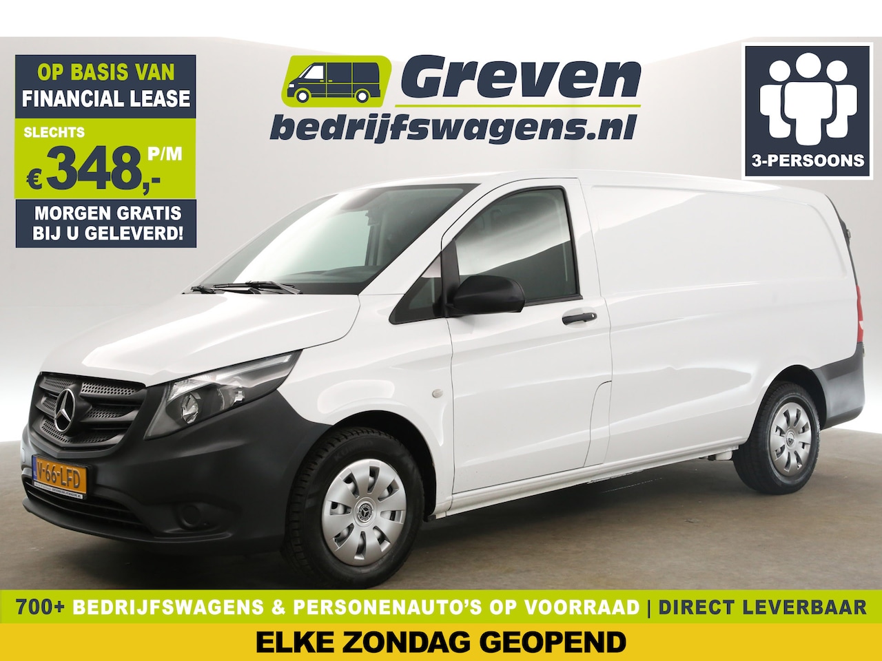 Mercedes-Benz Vito - 114 CDI Lang Automaat Airco Camera Cruise 3 Persoons Stoelverwarming - AutoWereld.nl