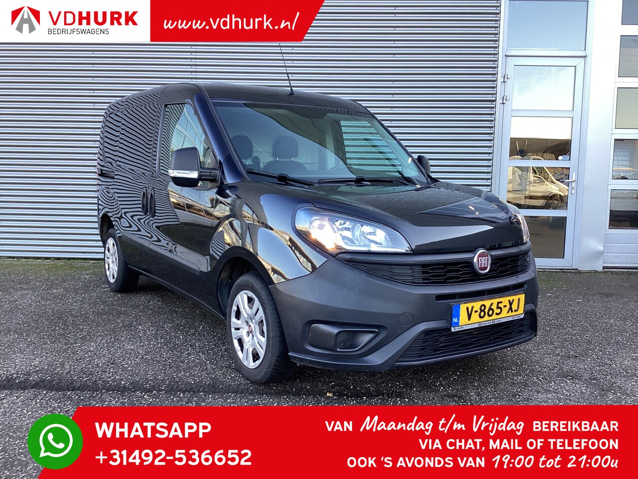 Fiat Doblò Cargo - 1.6 MJ 105 pk BPM VRIJ! 3 Pers./ Cruise/ Navi/ Trekhaak - AutoWereld.nl