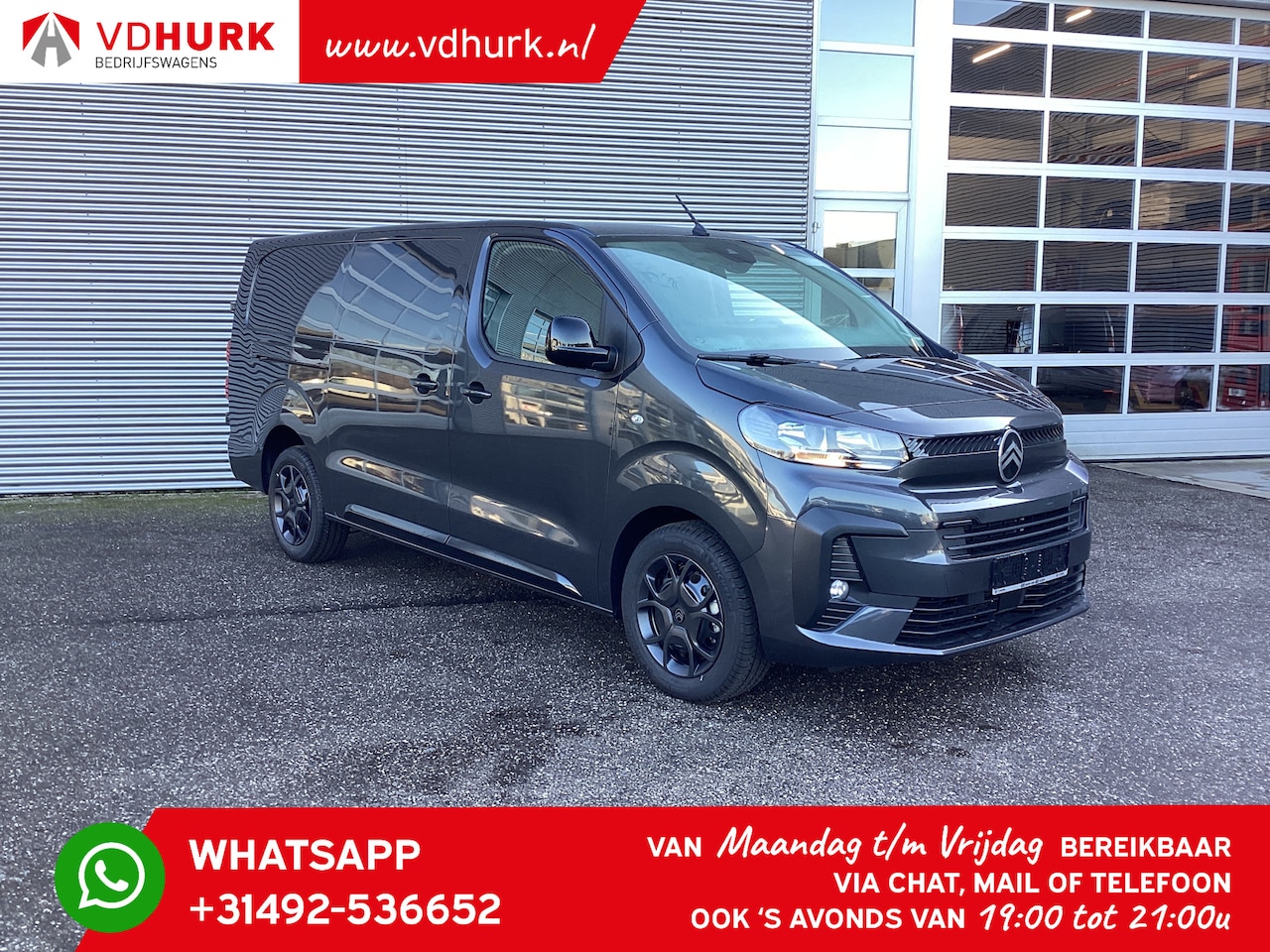 Citroën Jumpy - 2.0 HDI 180 pk Aut. L3 BPM VRIJ! 2x Schuifdeur/ Navi/ Carplay/ Camera/ PDC/ Cruise/ Airco - AutoWereld.nl