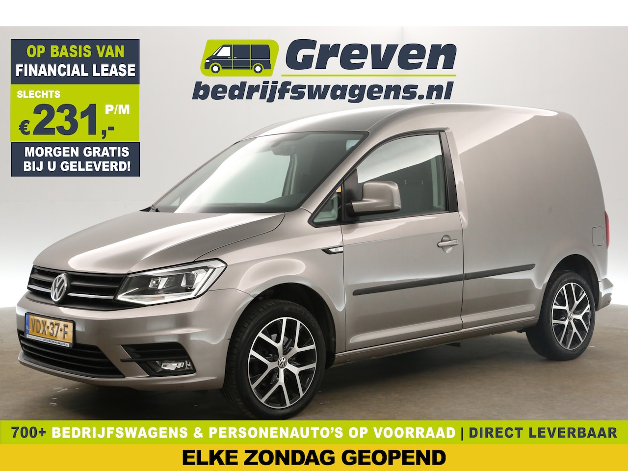 Volkswagen Caddy - 2.0 TDI L1H1 HIGHLINE Airco Carplay Cruise LED Navi DAB+ PDC 17"LMV - AutoWereld.nl