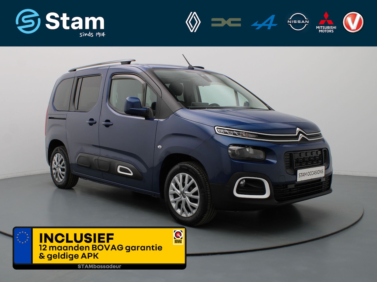 Citroën Berlingo - PureTech Feel Airco | Carplay | Cruise | Parksens. achter | Trekhaak - AutoWereld.nl