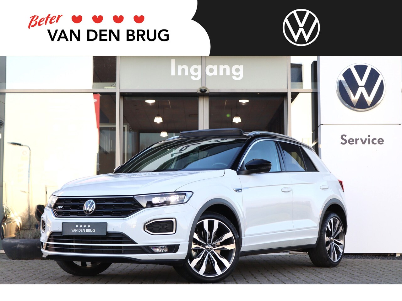 Volkswagen T-Roc - 1.5 TSI 150 pk DSG Sport Business R | Panoramadak | Adaptive Cruise | 19'' Suzuka | LED | - AutoWereld.nl