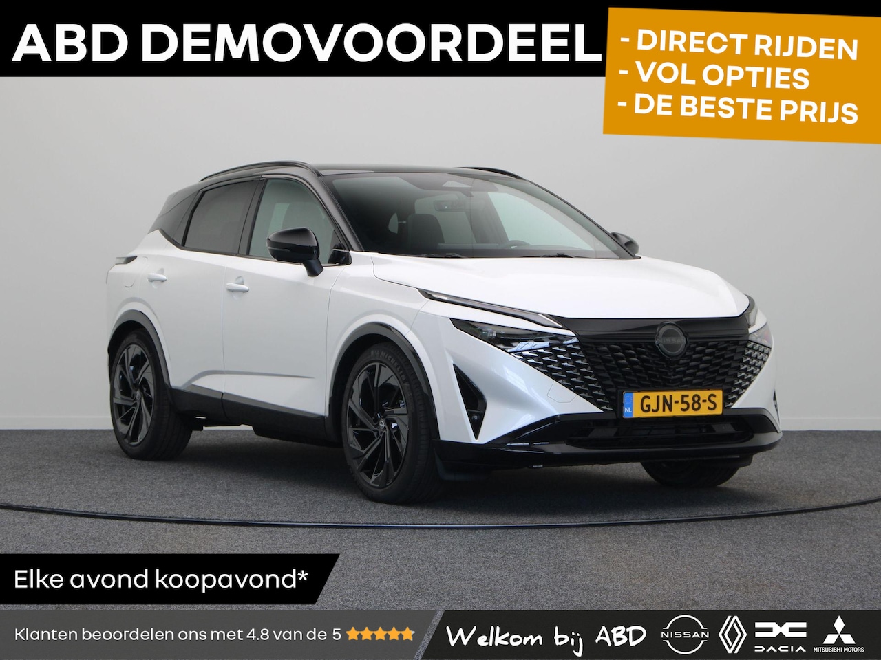 Nissan Qashqai - 158pk MHEV Xtronic Dynamic Plus | Sportonderstel | 20 inch Zwarte Velgen | - AutoWereld.nl