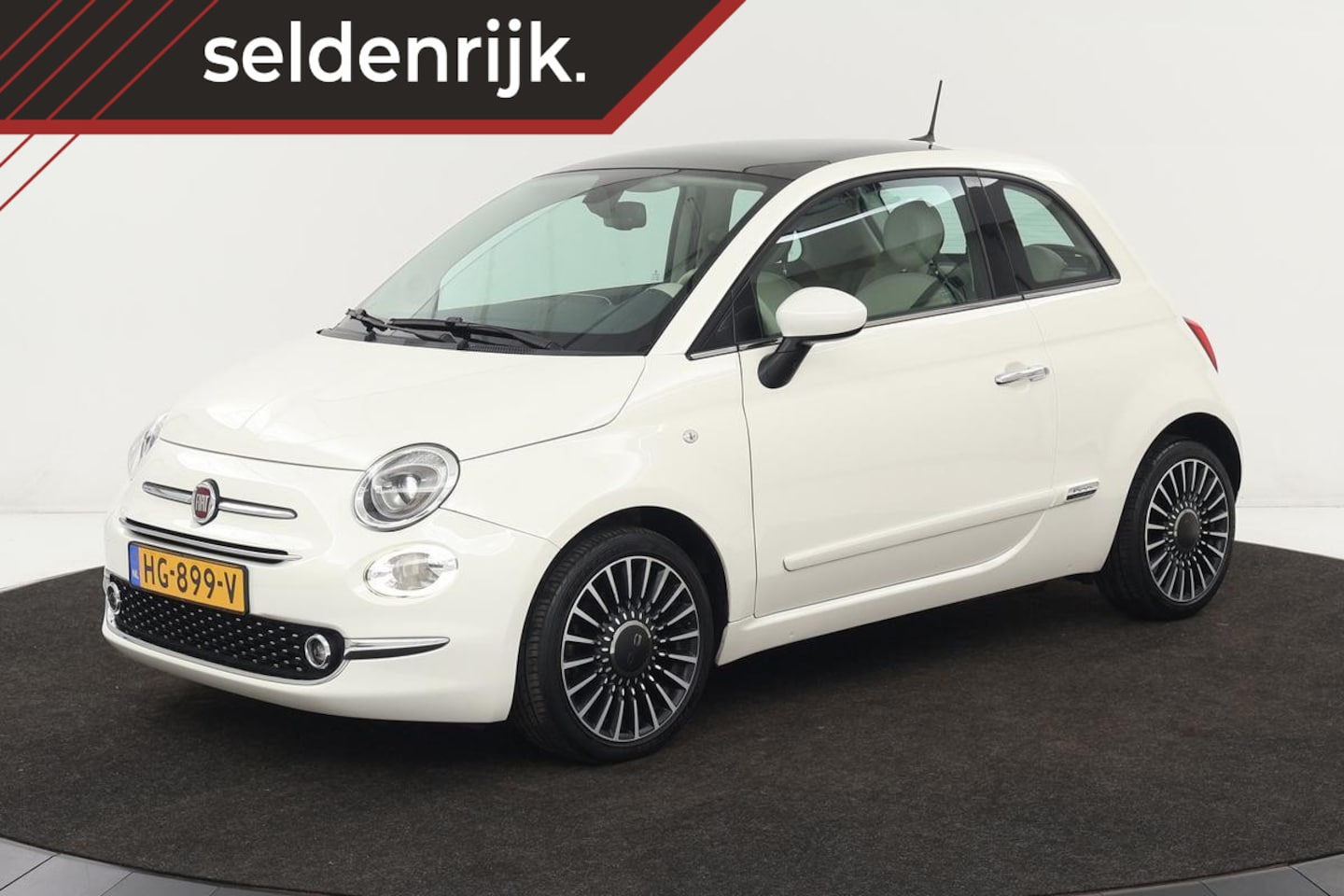 Fiat 500 - 0.9 TwinAir Turbo Lounge | Panoramadak | Navigatie | Climate control | PDC | Bluetooth | D - AutoWereld.nl