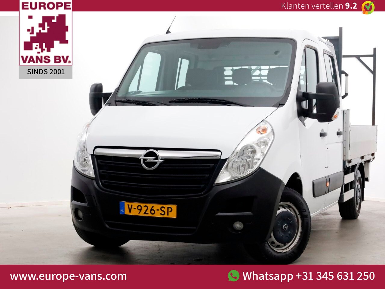 Opel Movano - 2.3 CDTI BiTurbo D.C. Open laadbak Airco/Camera 10-2018 - AutoWereld.nl