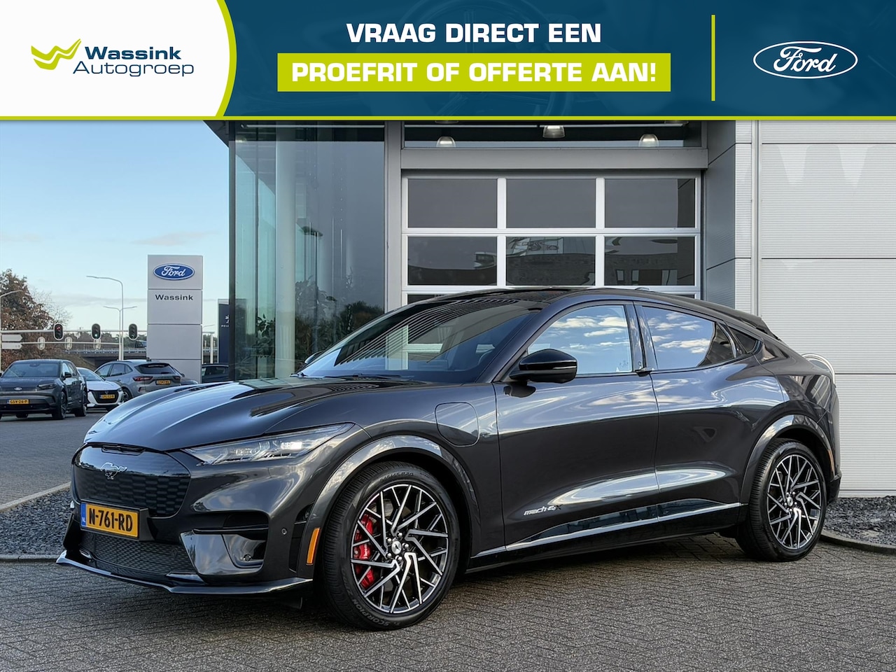 Ford Mustang Mach-E - 98kWh 487pk AWD GT | Leder/Alcantara Bekleding | B&O Audio | Volledig Elektrisch | 360° Ca - AutoWereld.nl