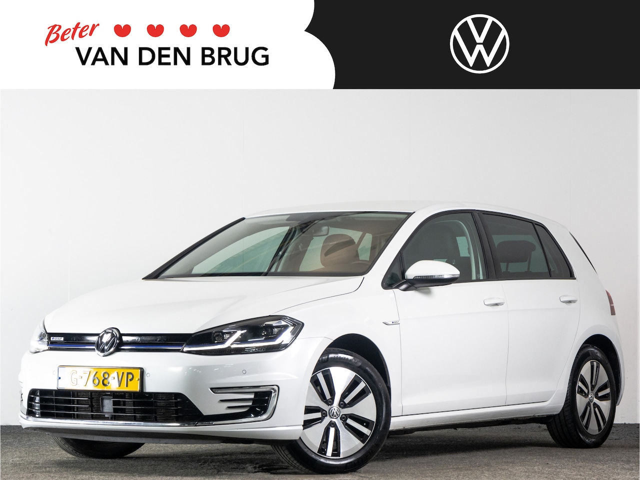 Volkswagen e-Golf - E-DITION 136pk 36kWh | Lederen bekleding | Warmtepomp | Adaptieve Cruise Control | Navigat - AutoWereld.nl