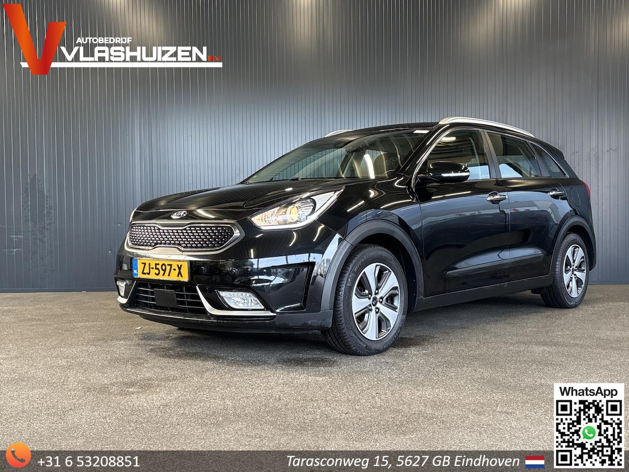 Kia Niro - 1.6 GDi Hybrid ExecutiveLine | € 9.900,- NETTO! | 1/2 Leder | Climate | Cruise | Navi | Ca - AutoWereld.nl