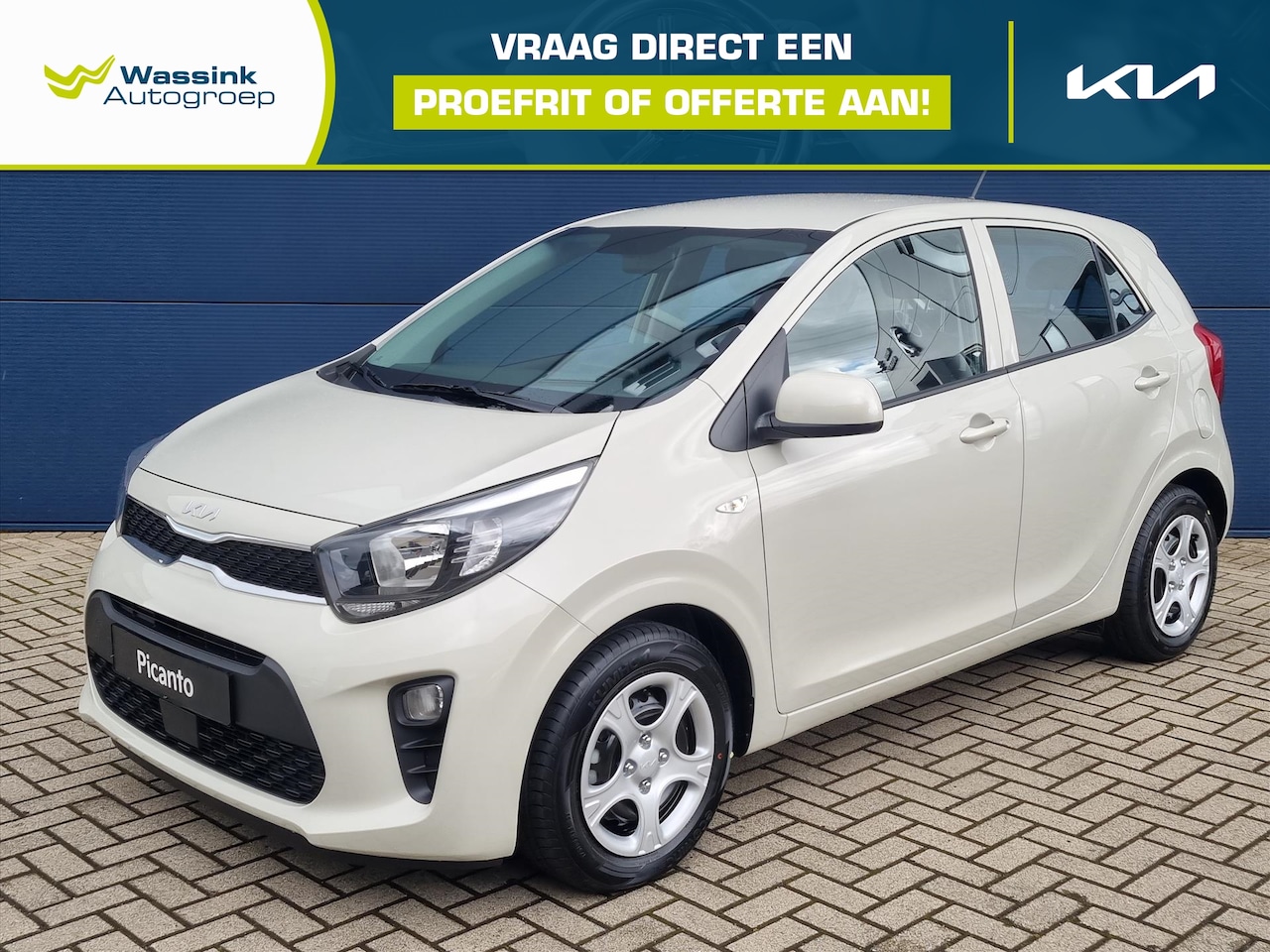 Kia Picanto - 1.0 DPi 67pk 4-zits ComfortLine | Airco | Bluetooth | Cruise Control | Direct Leverbaar | - AutoWereld.nl