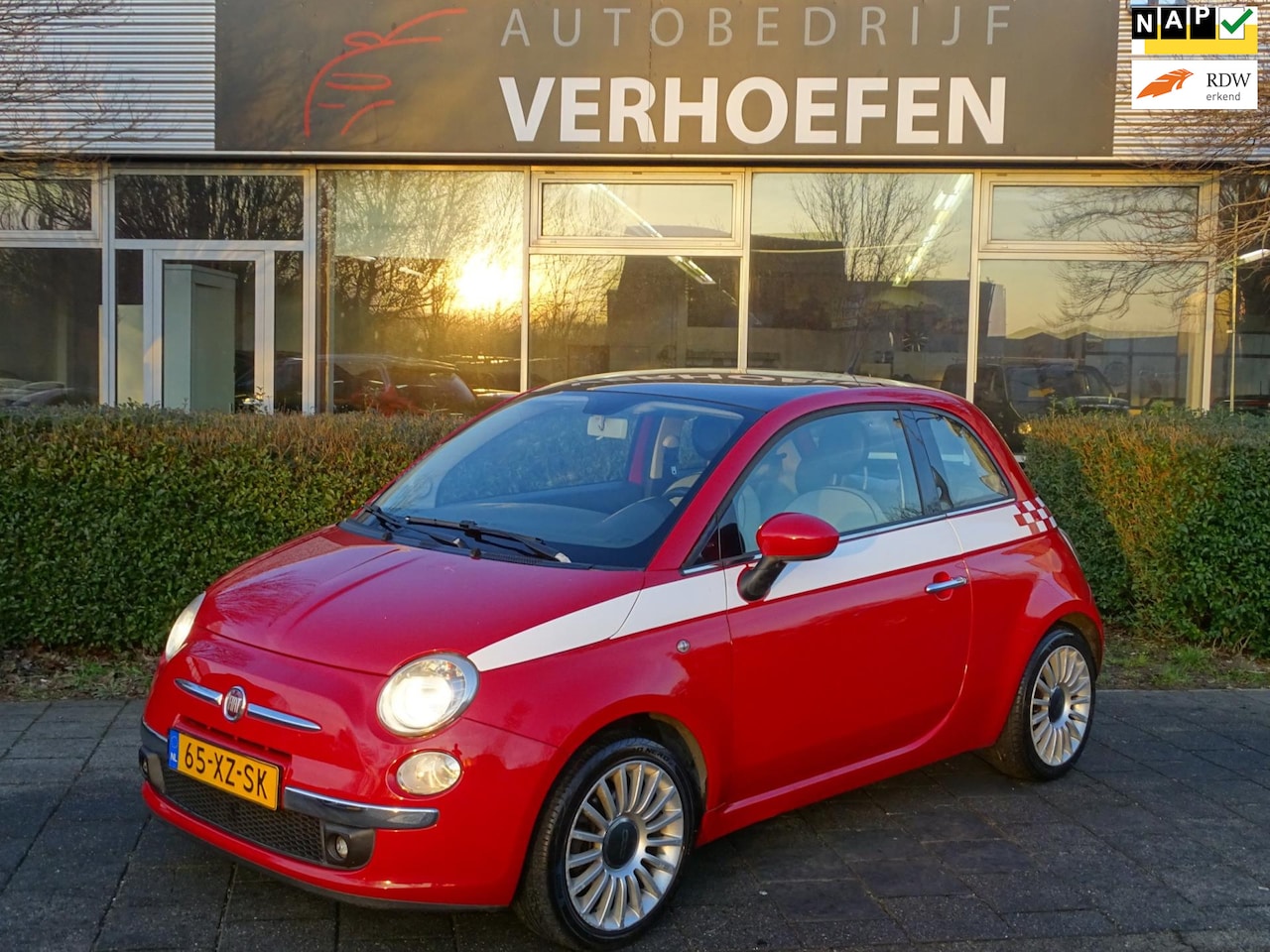 Fiat 500 - 1.4-16V Lounge - CLIMATE CONTR - AFL MET NIEUWE APK - AIRCO !! - AutoWereld.nl