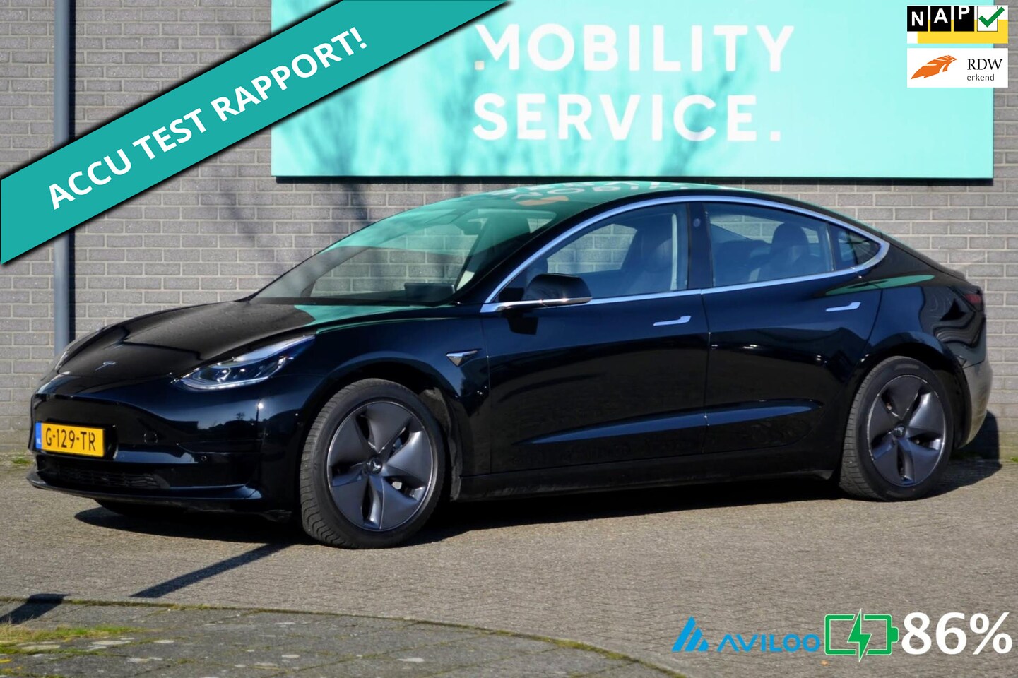 Tesla Model 3 - Standard RWD Plus 60 kWh SOH86% Pano AutoPilot LED ACCU- CHECK - AutoWereld.nl