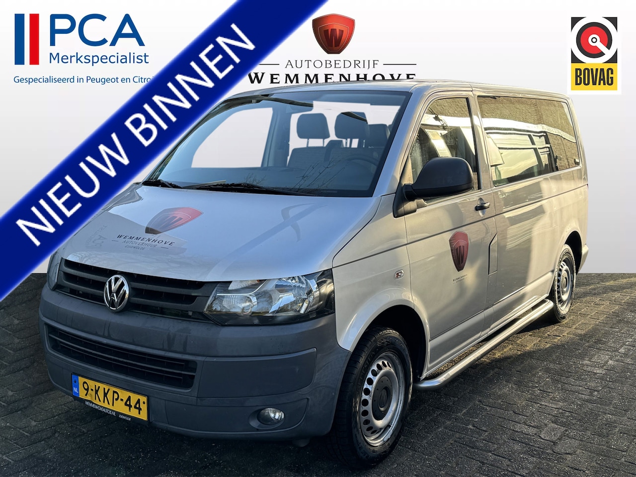 Volkswagen Transporter Kombi - 2.0 TDI L1H1 BM Trendline Baseline 9-Persoons/Airco/Cruise control/Nieuw model/ Incl BTW - AutoWereld.nl