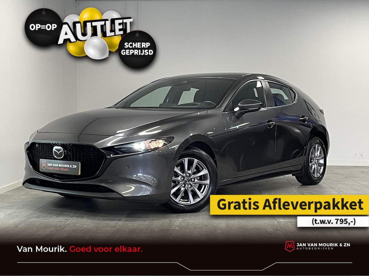 Mazda 3 - 2.0 e-SkyActiv-X M Hybrid 180 Comfort Bose | 1e-Eig. | stoel/stuur verwarming | Camera | c - AutoWereld.nl