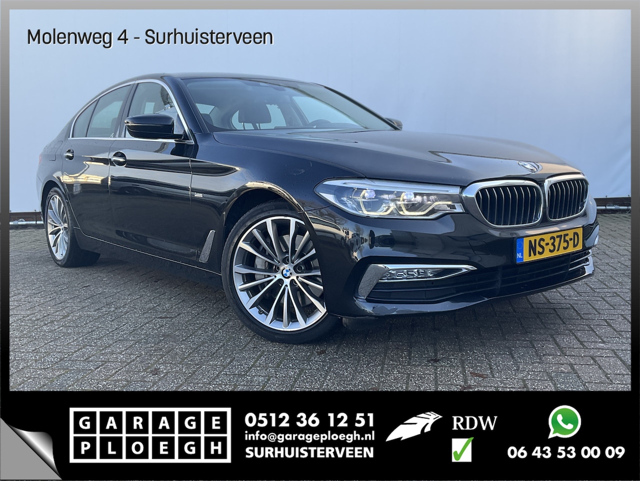 BMW 5-serie - 540i 340pk xDrive Orig-NL Leer HeadUp Memory Ambiance Trekh High Executive 4x4 - AutoWereld.nl