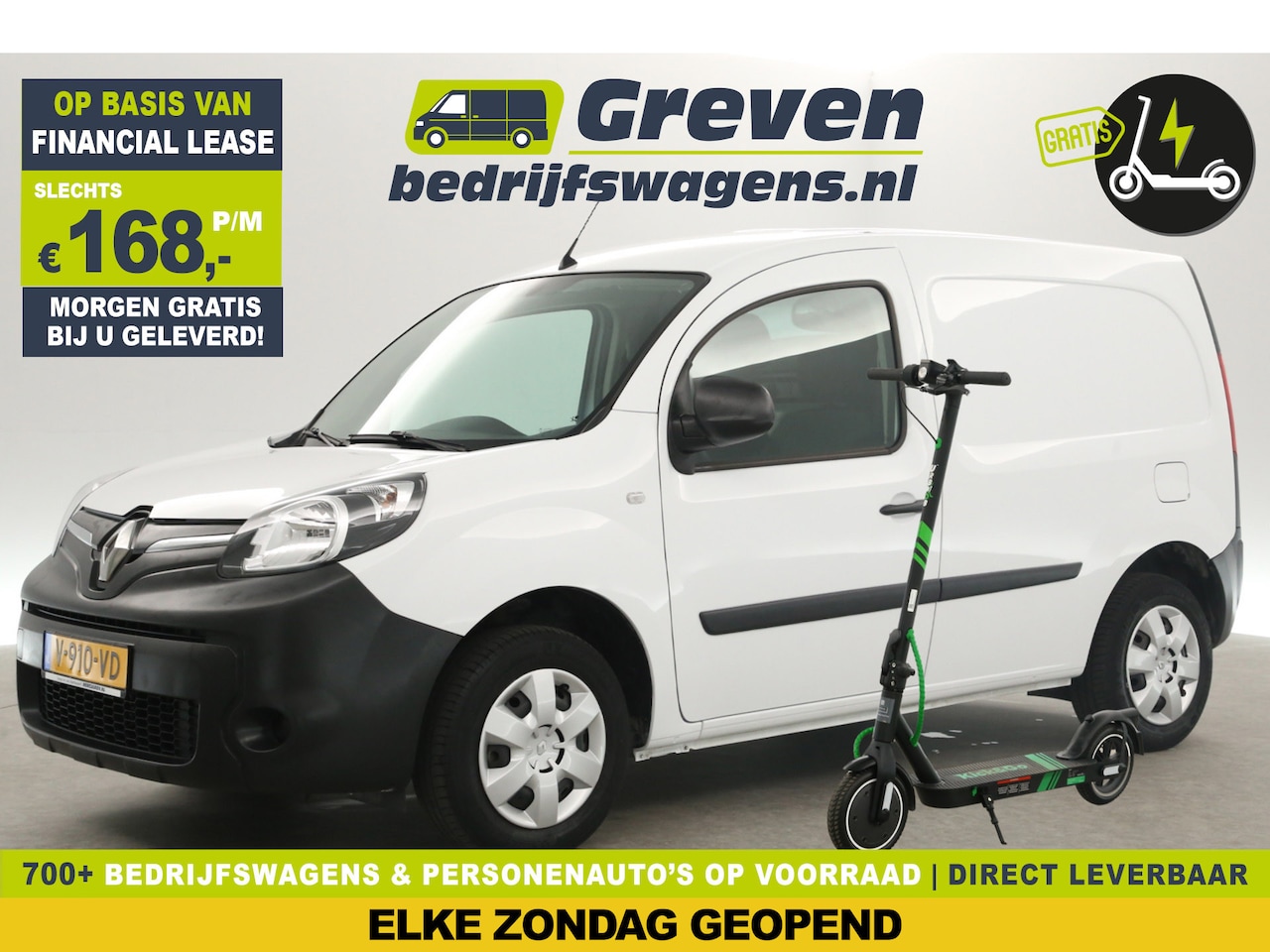 Renault Kangoo - Z.E. L1H1 R-link | GRATIS E-Step! | Incl. Koopaccu 33 kWh Elektrisch Automaat Airco Cruise - AutoWereld.nl