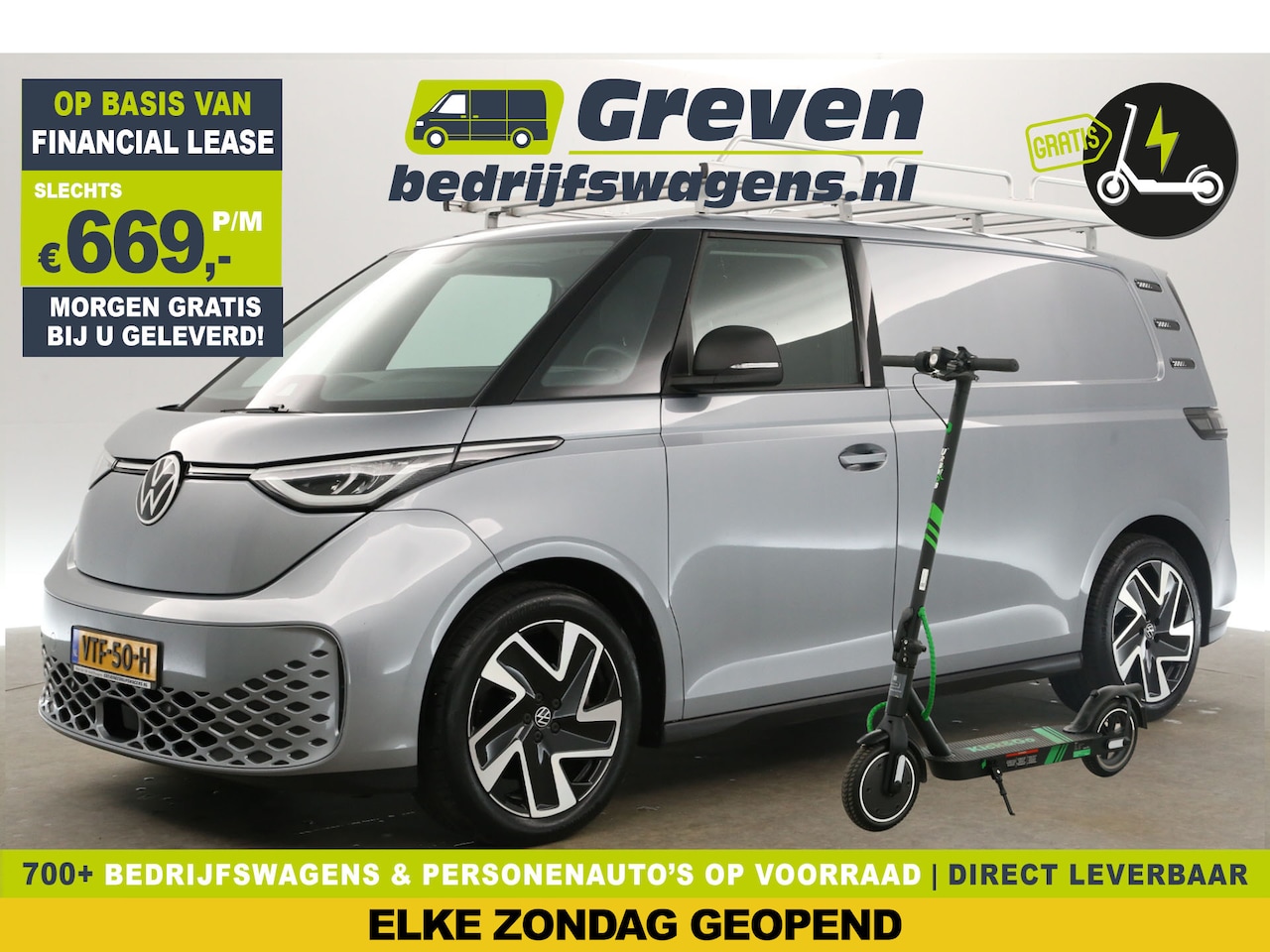 Volkswagen ID. Buzz - 77 kWh Elektrisch | 204PK | GRATIS E-step! Automaat Airco Adaptive-Cruise Navi 20''LMV  PD - AutoWereld.nl