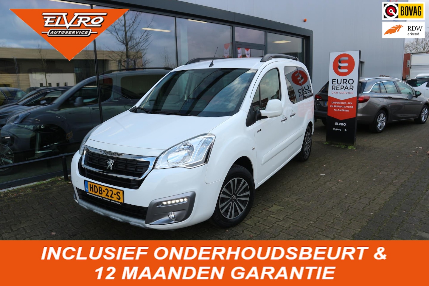 Peugeot Partner Tepee - 1.2 PureTech Style NAVI CRUISE CLIMA PDC RIJKLAARPRIJS!!! - AutoWereld.nl