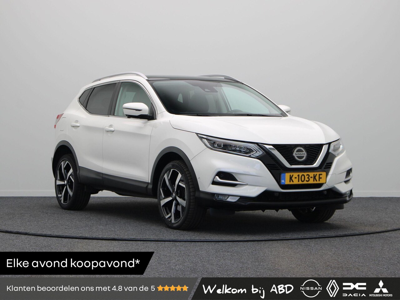 Nissan Qashqai - 1.3 DIG-T Tekna | Panoramadak | Stoel & voorruit verwarming | | 360 graden camera | Adapti - AutoWereld.nl