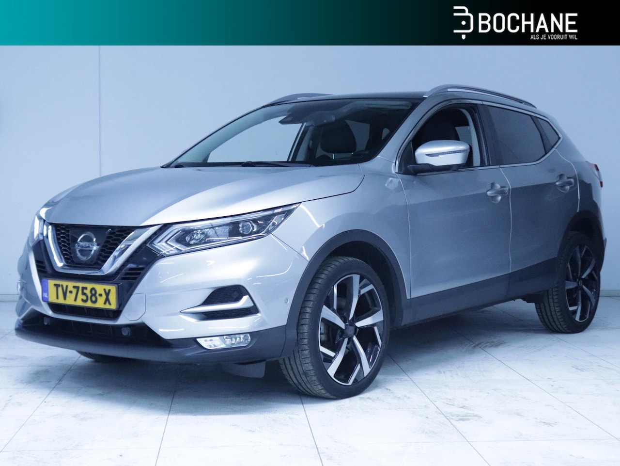 Nissan Qashqai - 1.2 Tekna + Clima/Navi/Panoramadak - AutoWereld.nl